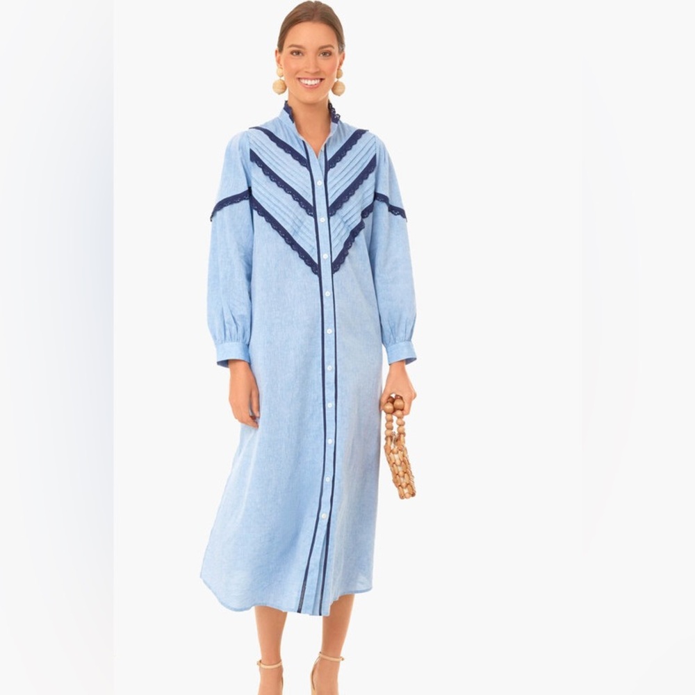 Tuckernuck Jolene Chambray midi dress